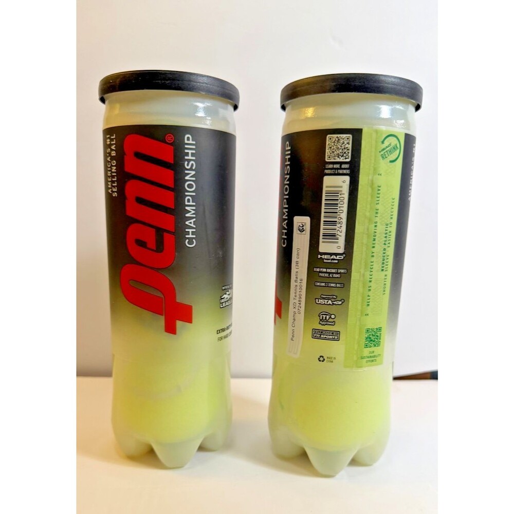 Penn Championship Extra Duty Tennis Balls A Pack Of  2 NEW SEALED 6 tennis balls